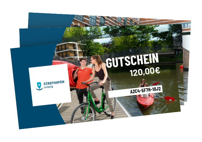 Aussehen der Gutscheine im Stadthafen Leipzig